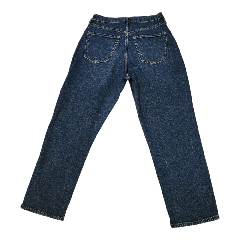 Old Navy Dark Wash Curvy Sky High Straight Secret‎ Slim Pockets Jean Normcore 10 - Picture 3 of 9